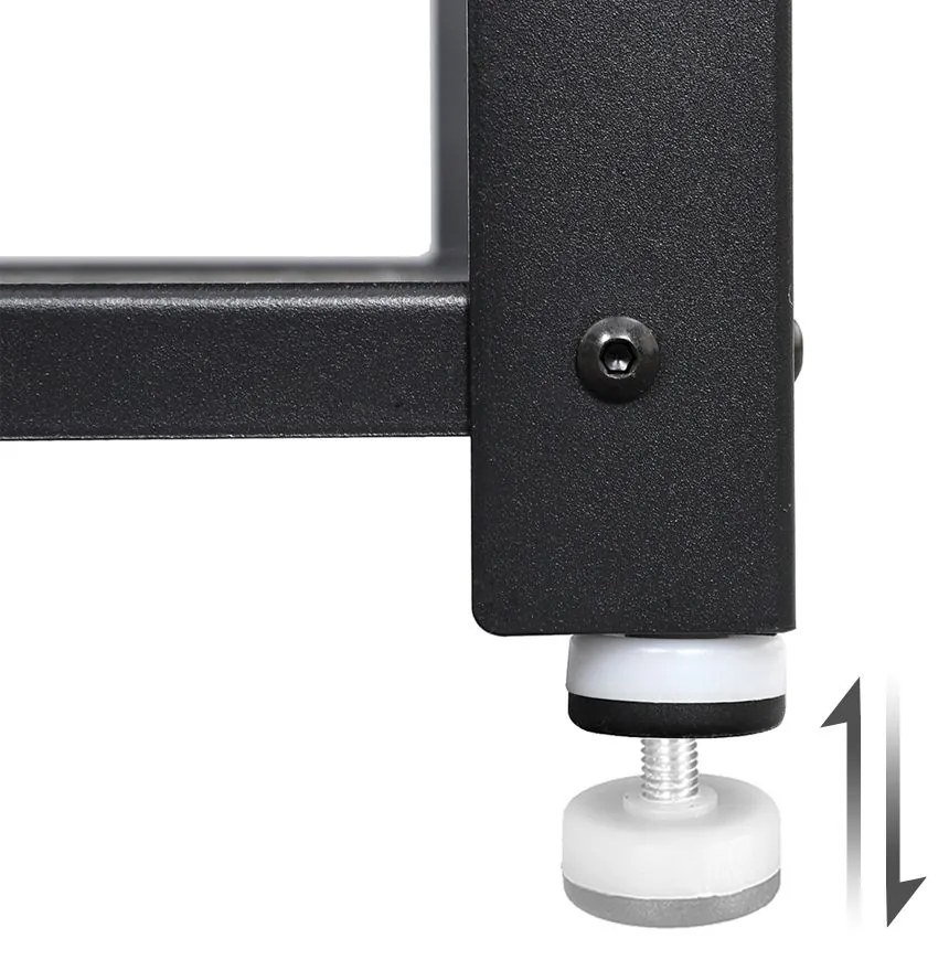 INDY előszobai pad cipőtartóval, 73x30x45cm, barna/fekete Vasagle