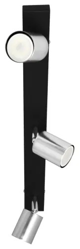 LED Spotlámpa TUNE 3xGU10/4,8W/230V matt króm/fekete