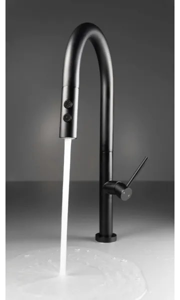 Deante BQO_N72M - Mosogatócsap kihúzható permetezővel OLFATO fekete