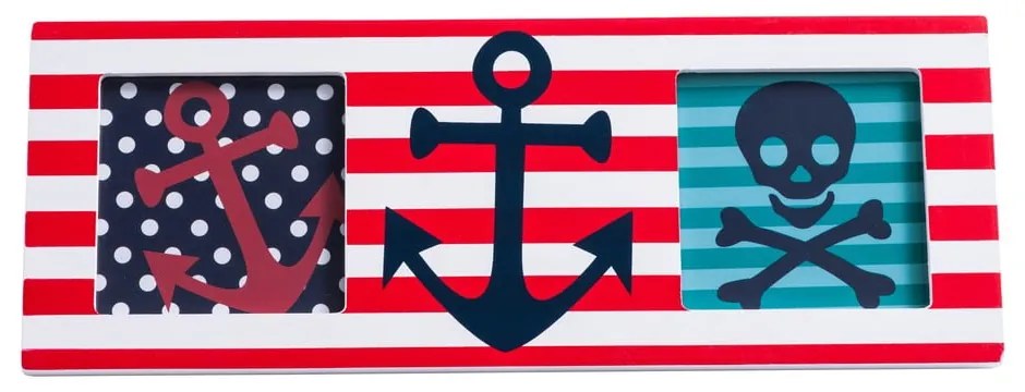 Piros fa képkeret 24x9 cm Pirate – Premier Housewares