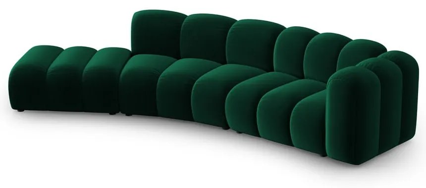 Sötétzöld sarokkanapé (jobb oldali) Lupine – Micadoni Home