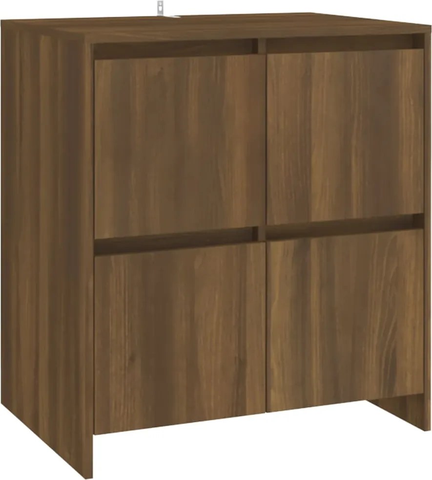 vidaXL barna tölgyszínű szerelt fa tálalószekrény 70x41x75 cm