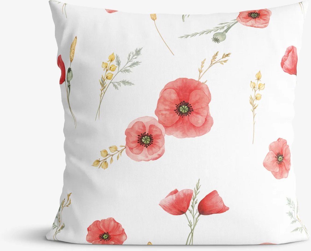 Goldea díszpárnahuzat - pipacsok 40 x 40 cm