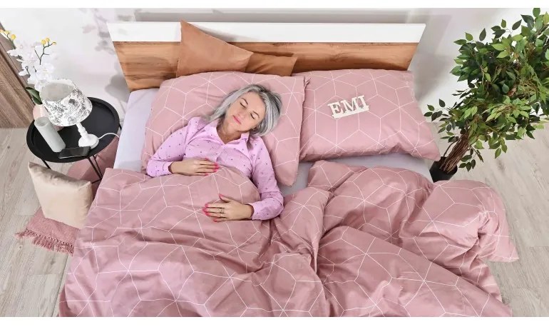 EMI Alya rosa flanel ágyhuzat, A standard egyszemélyes ágy szett tartalma: 1x 140x200 + 1x 70x90
