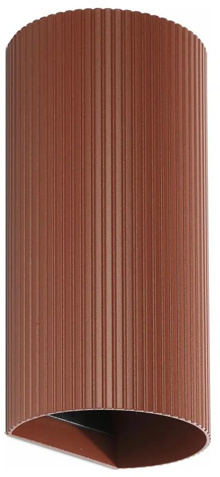 FARO 40545 - Fali lámpa SOLE 2xGU10/8W/230V tégla csipkézett kerek