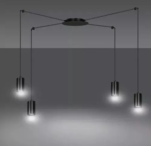 Emibig modern függeszték traker fekete emi524/4