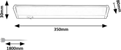 Rabalux 78058 - LED Pultmegvilágító EASY LIGHT LED/5W/230V 4000K ezüst