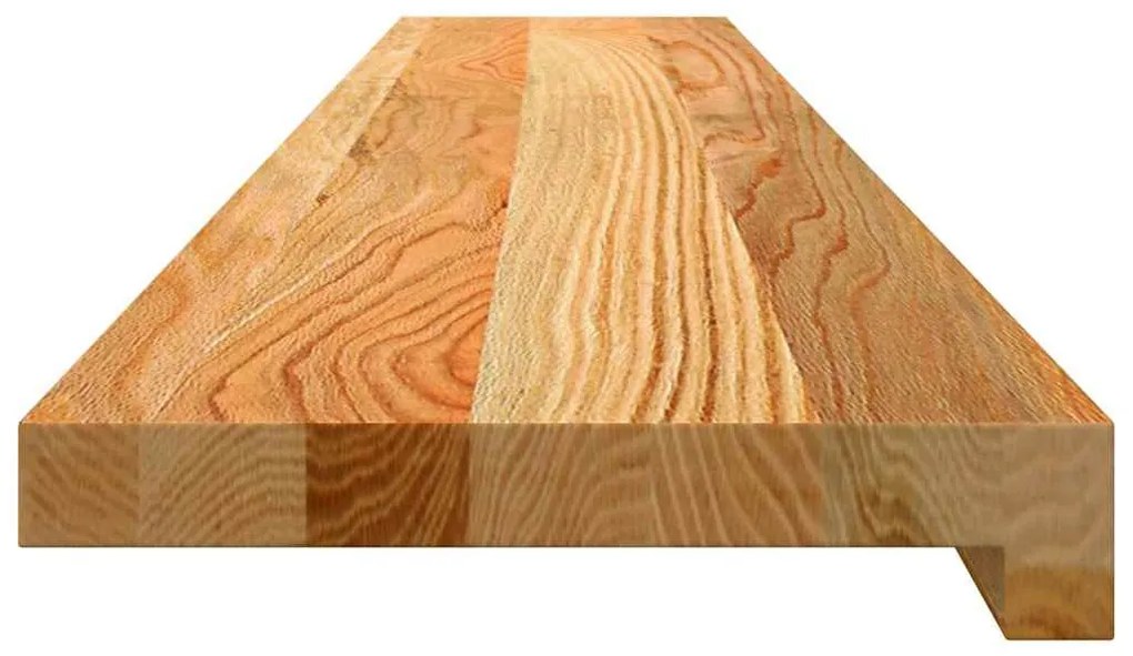 ablakpárkányok 2 db világosbarna 120x20x2 cm tömör fa tölgyfa