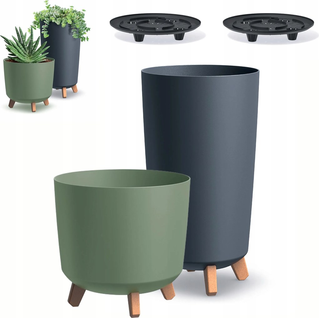 2x Kerek virágtartó lábakkal Gracia DGTL240 DGTL300L