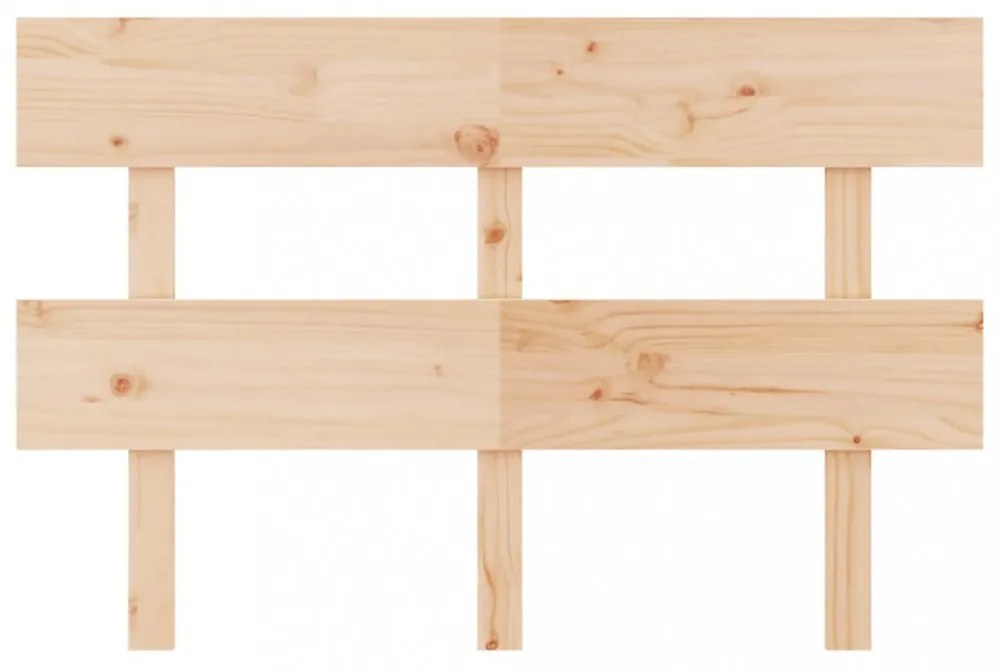tömör fenyőfa ágyfejtámla 124x3x81 cm