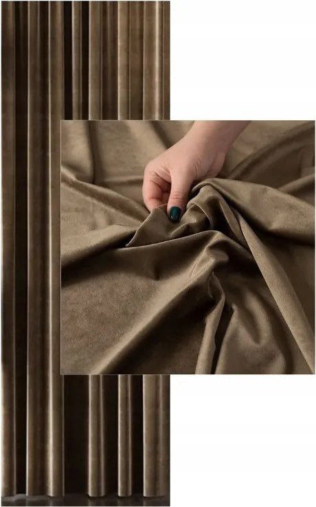 Függöny Velvet Színek Sima Sz 230x160 Bársony Szalaggal Nappali Fényes