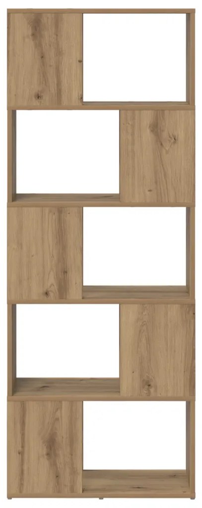 Könyvespolc Kézműves tölgy Forgácslap 60 x 24 x 155 cm