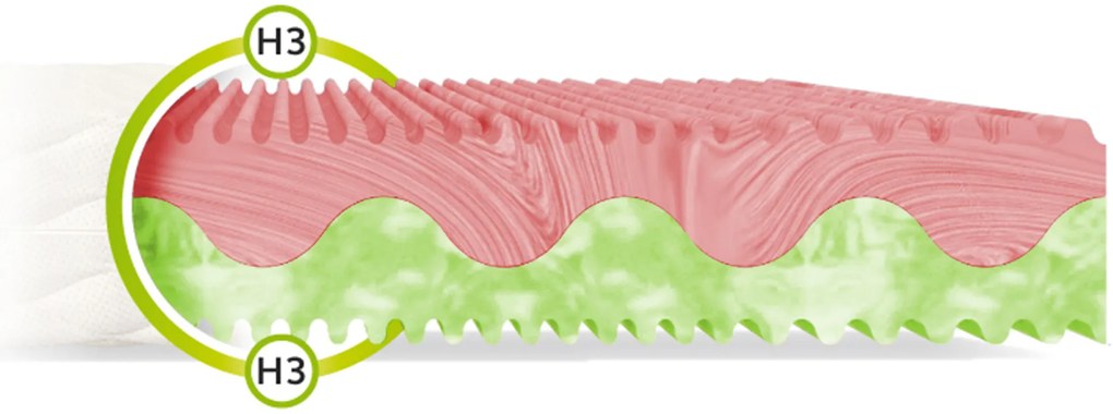 Wilsondo ZUNO matrac profilozott habbal 120x200 Huzat: AloeVera