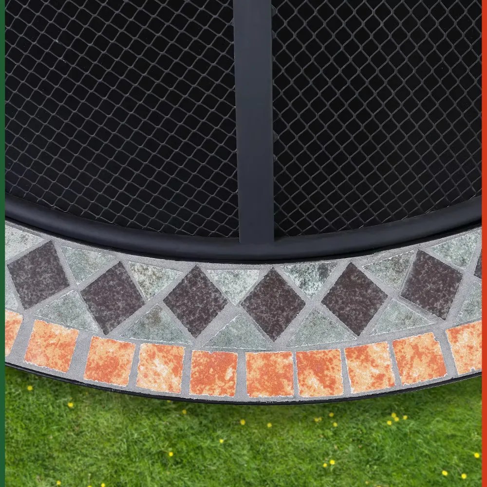 monzana® Seville tűzrakóhely Ø 76 cm - mozaik