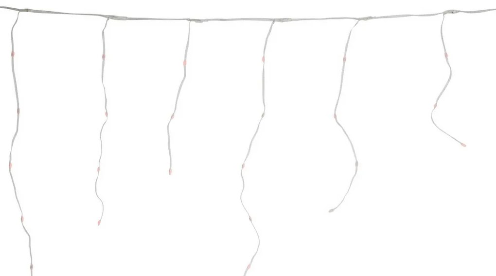 Icicle karácsonyi LED-lánc távirányítóval 172 LED, színes