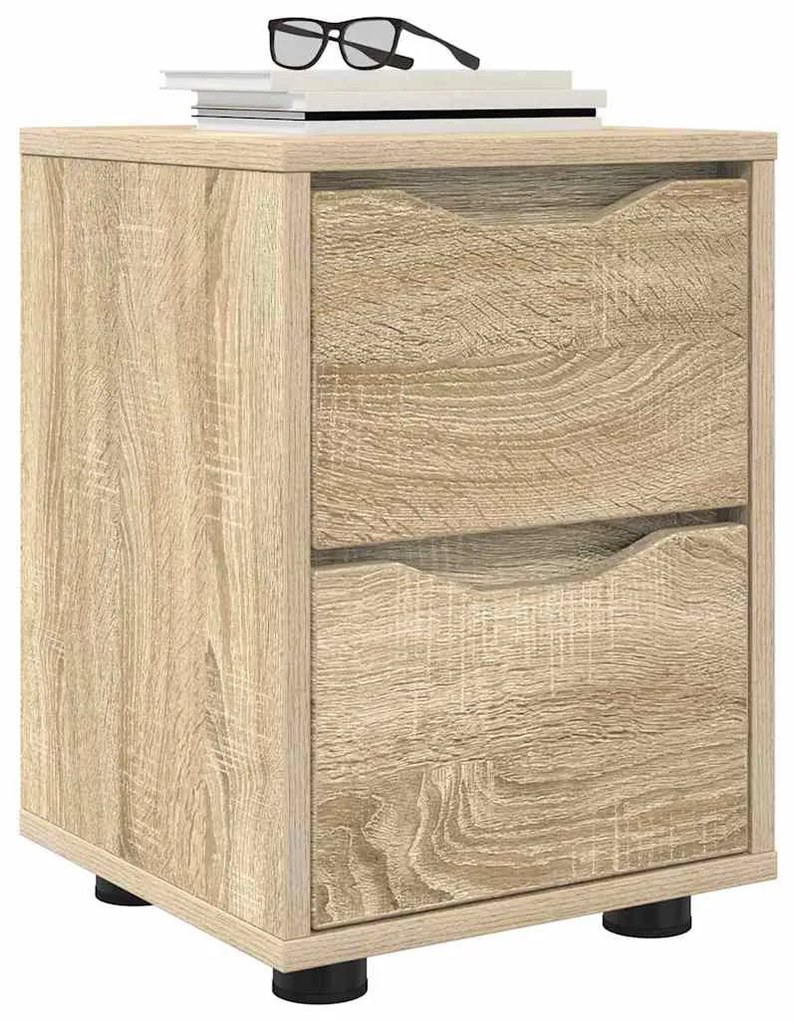 Éjjeli asztal fiókkal Sonoma tölgy 30,5 x 30 x 43 cm Faanyag