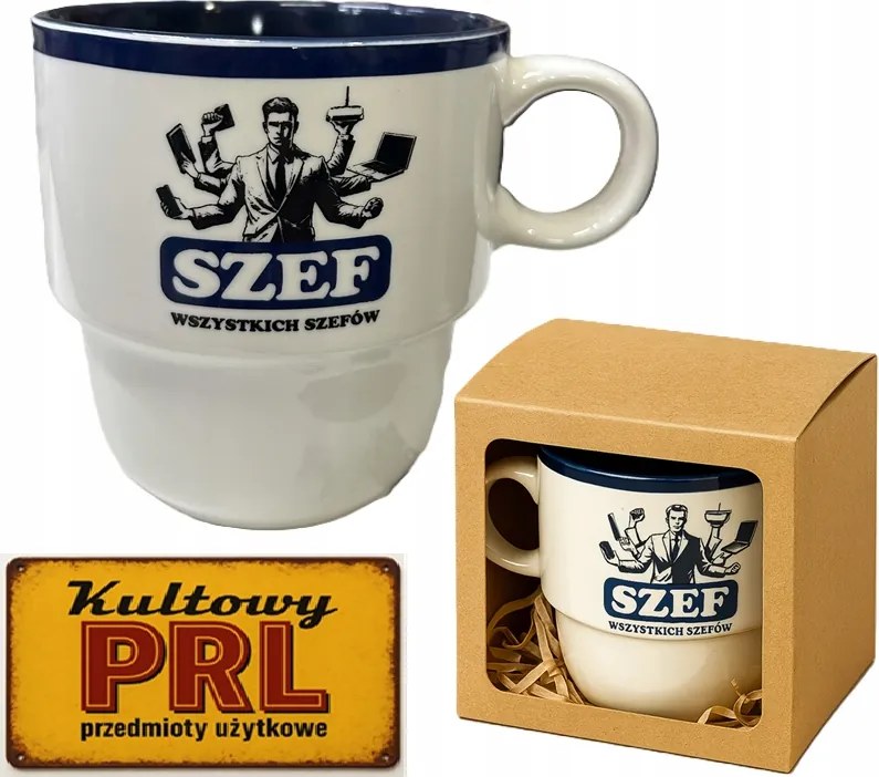 Bögre Prl Főnök minden főnök kerámia 460 ml Ajándék Doboz