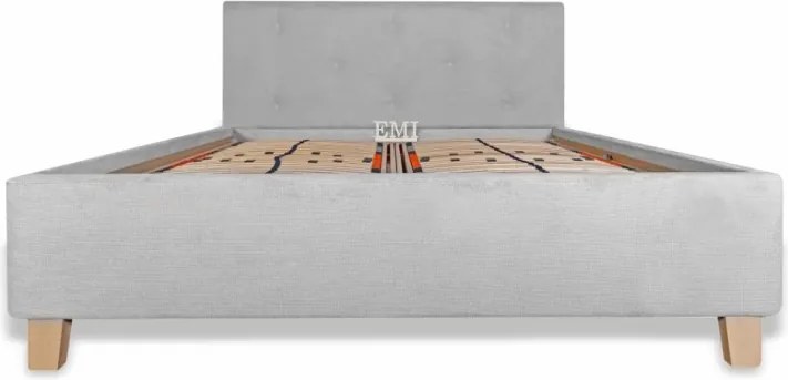 PULSAR kárpitozott ágy + rácsos rács + matrac EMI