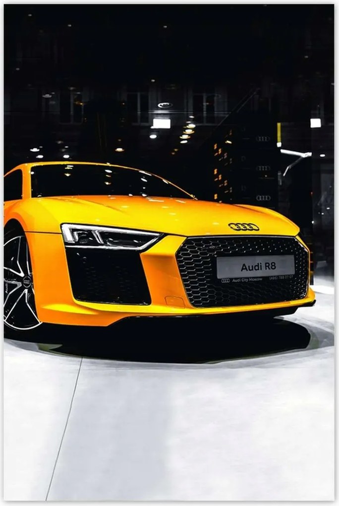 Poszter 60x90 Sárga Audi Audica R8