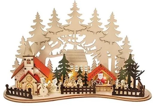 Solight 1V250 - LED Karácsonyi dekoráció LED/2xAAA kisváros