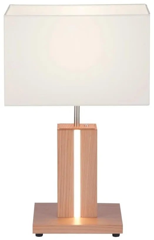 Leuchten Direkt 11421-78 - LED Asztali lámpa AMANDA 1xE27/40W/230V + 1xLED/5W