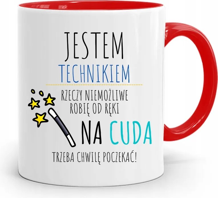 Technikusoknak Piros Ajándék Bögre fényképes nyomtatással