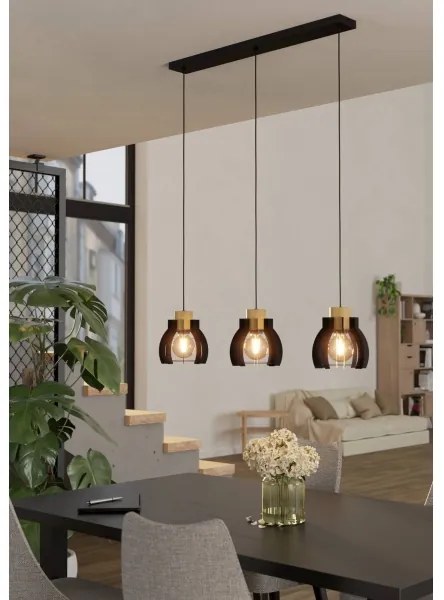 Eglo 43925 - Csillár zsinóron STILLINGTON 3xE27/40W/230V