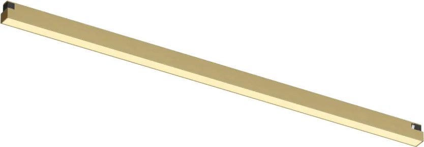 Track light SHINE LINEAR ZigBee, 48V, 20W, 2700–6000K, IP20, satin brass, aluminum — DK/EU-5952-SB