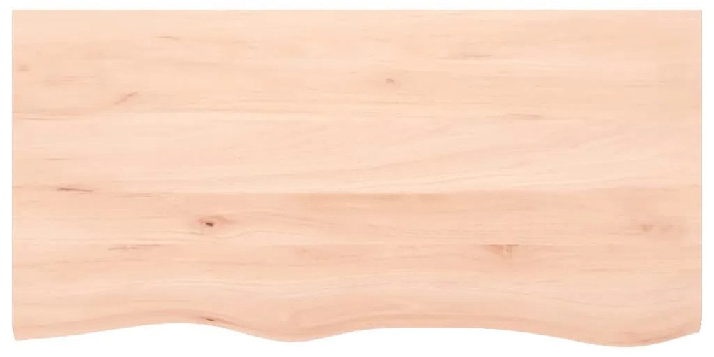 kezeletlen tömör tölgyfa fali polc 100x50x(2-4) cm