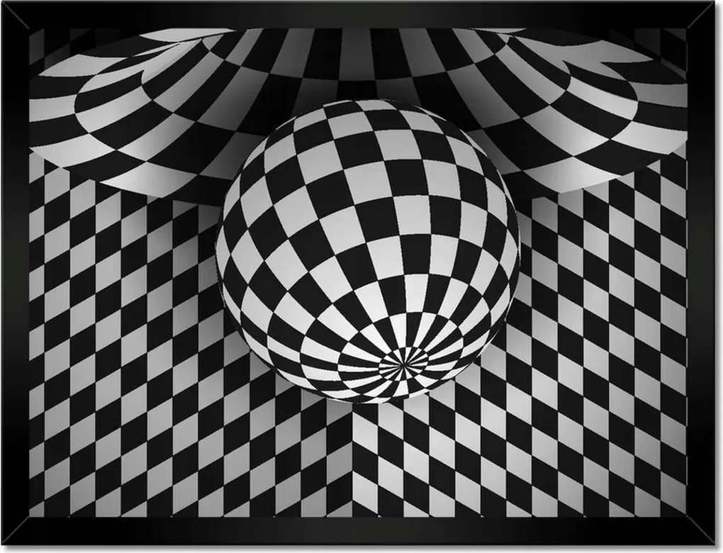 Poszterek keretben 40x30 Absztrakt fekete-fehér