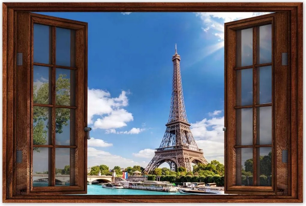 Poszterek 90x60 Eiffel-torony Párizsban