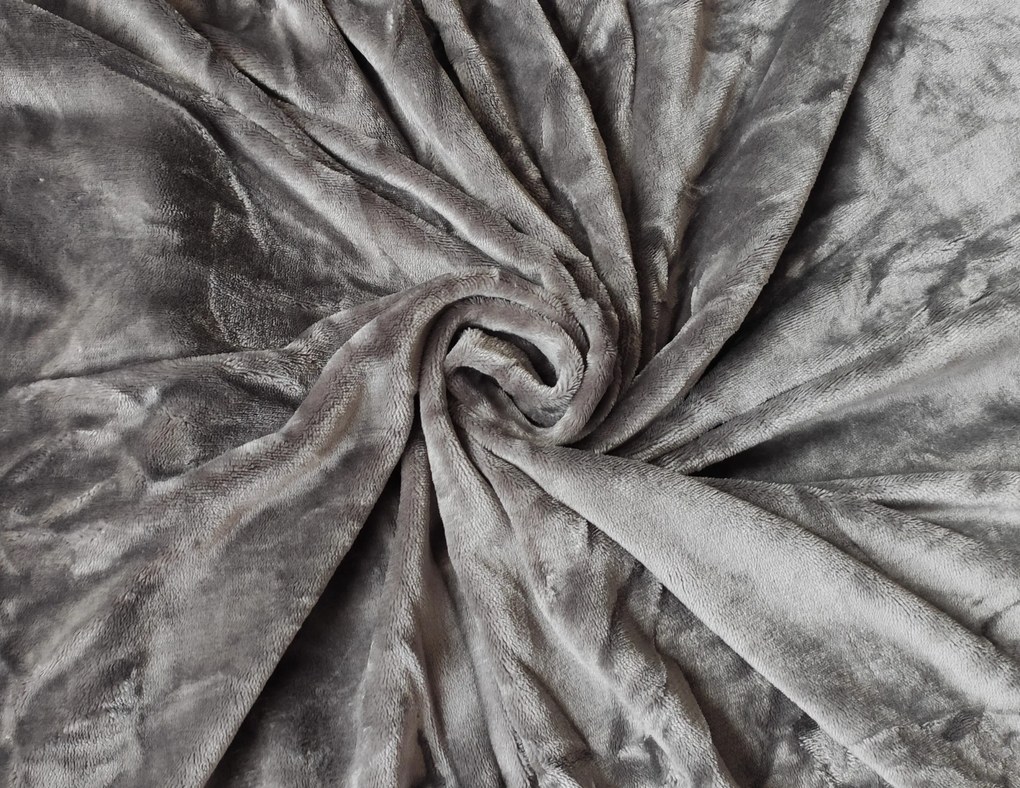Mikroplüss sztreccs szürke lepedő 90x200cm