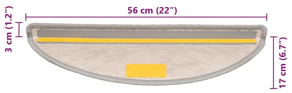 30 db platina lépcsőszőnyegek öntapadós szizál kinézetű