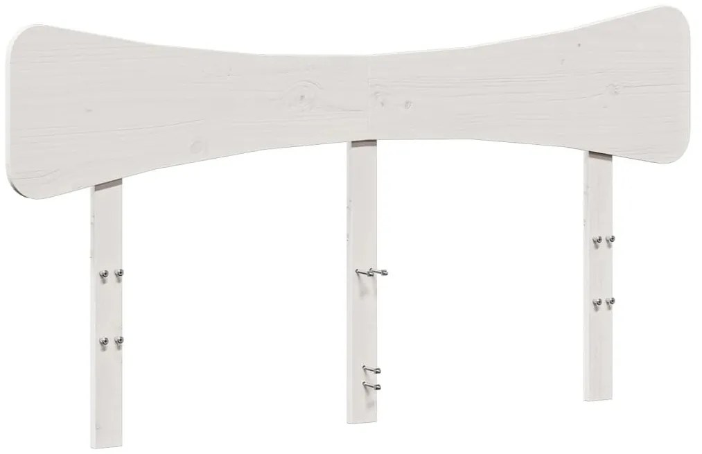 fehér tömör fenyőfa fejtámla 160 cm
