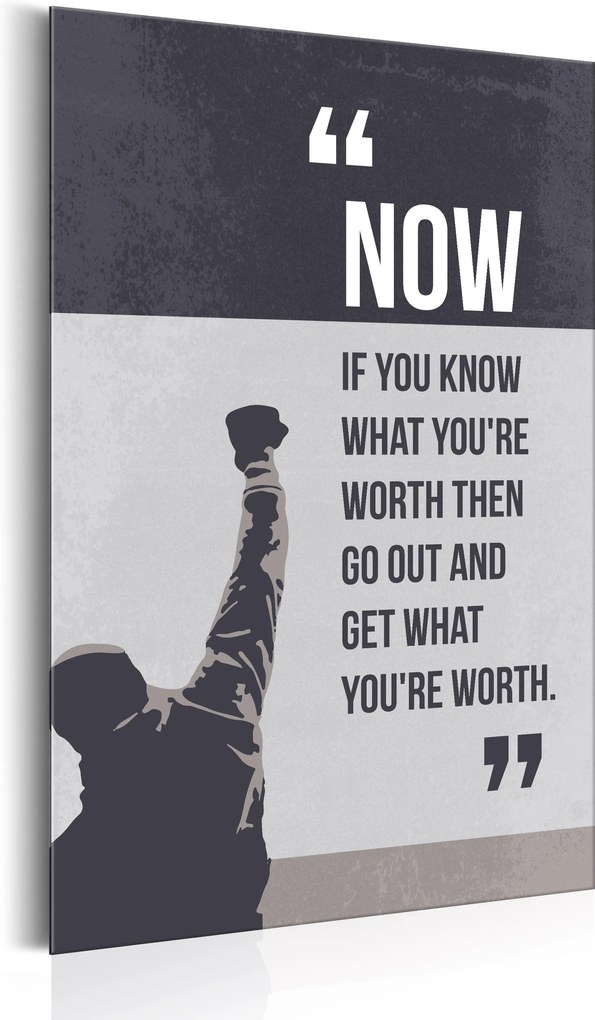 Plakát fémen - Life Manifesto: Know Your Value [Allplate]