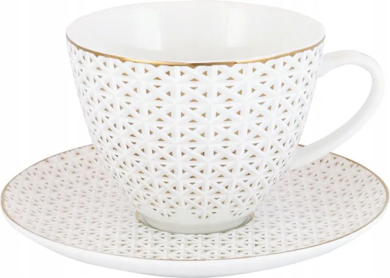 Oktan jumbo csésze csészealjjal PC1 450 ml |Porcelán Bogucice