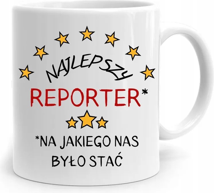Riporter Újságíró Bögre Legjobb Riporter fényképes nyomtatással