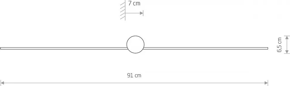 Fürdőszoba Tükörmegvilágító Lámpa Fekete PIN LED