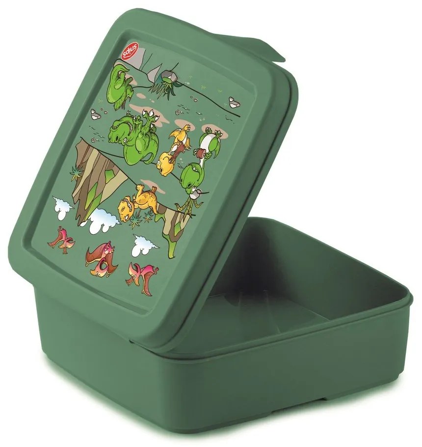 Zöld gyerek uzsonnás doboz Dinosaur – Snips