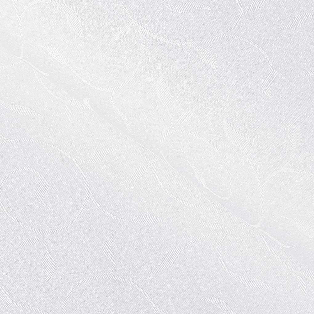 Goldea ünnepi szögletes teflon terítő - fehér nagy ornamentekkel ékesített 100 x 140 cm