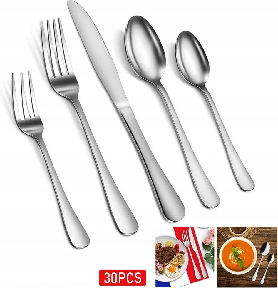 Evőeszköz Készlet 30 El 6 db-os evőeszköz szett doboz