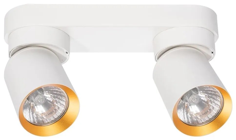 Spotlámpa ANDY 2xGU10/8W/230V fehér/arany