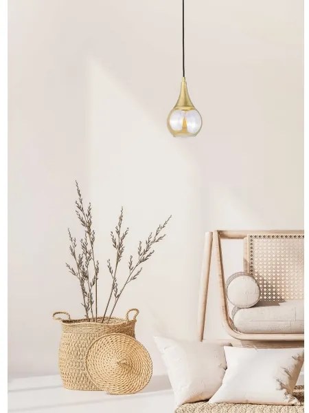 Csillár zsinóron LACRIMA HONEY 1xE27/60W/230V