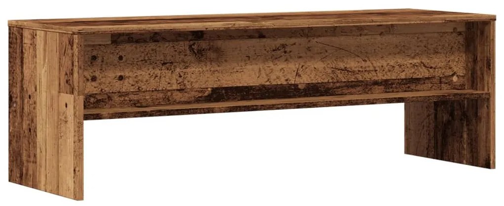 antik hatású szerelt fa TV-szekrény 120 x 40 x 40 cm