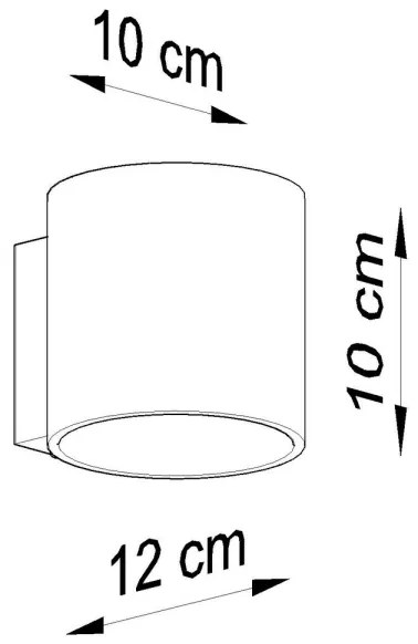 Sollux SL.0048 - Fali lámpa ORBIS 1 1xG9/40W/230V fekete