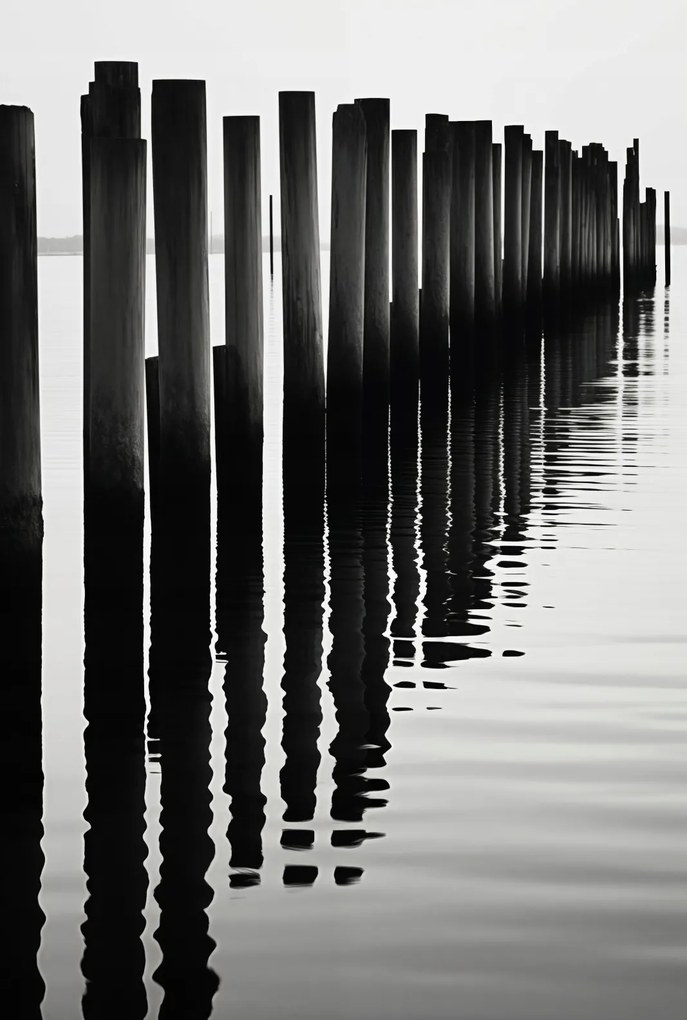 Poszter 68x101cm Víz és fa ritmusa