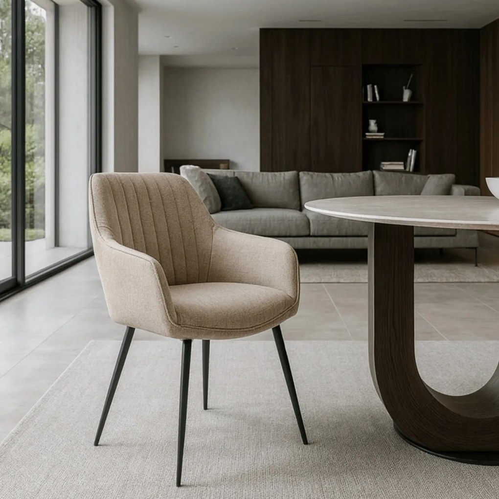 Szék bézs színben MALAGA