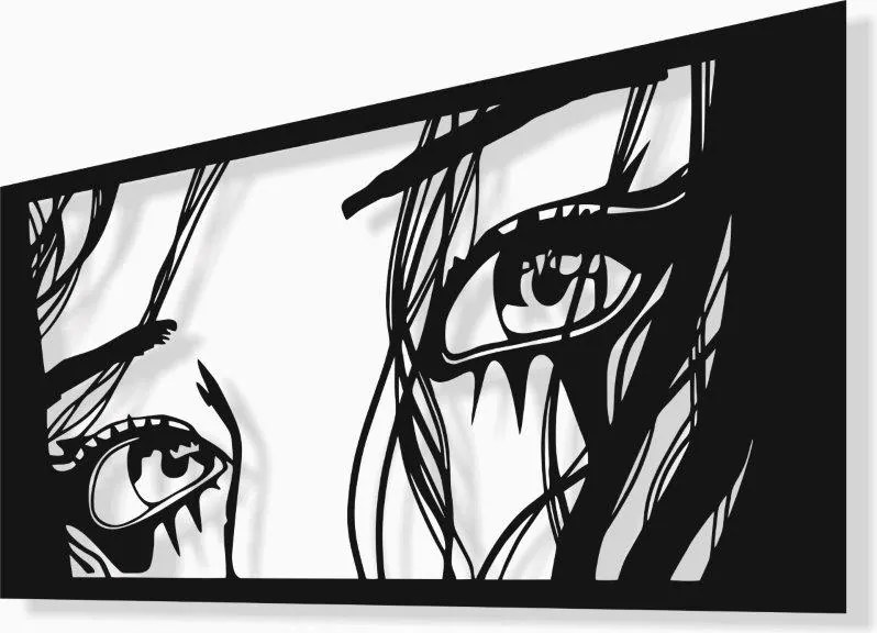 Áttört Kép 3D 29X60 Szem Nő Cinema Keretben Fali Dekoráció