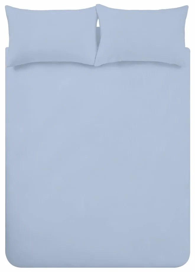 Világoskék egyszemélyes flanel ágyneműhuzat 135x200 cm Brushed – Catherine Lansfield