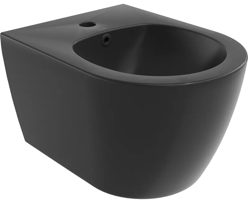 Mexen Carmen falra szerelhető bidé, fekete matt - 35884985
